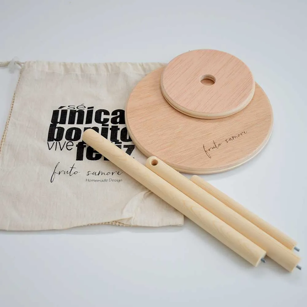 Elementos madera del porta conos modular de fruto samore