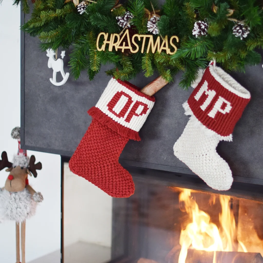 Crea tu bota navidad con este KIT DIY de macrame