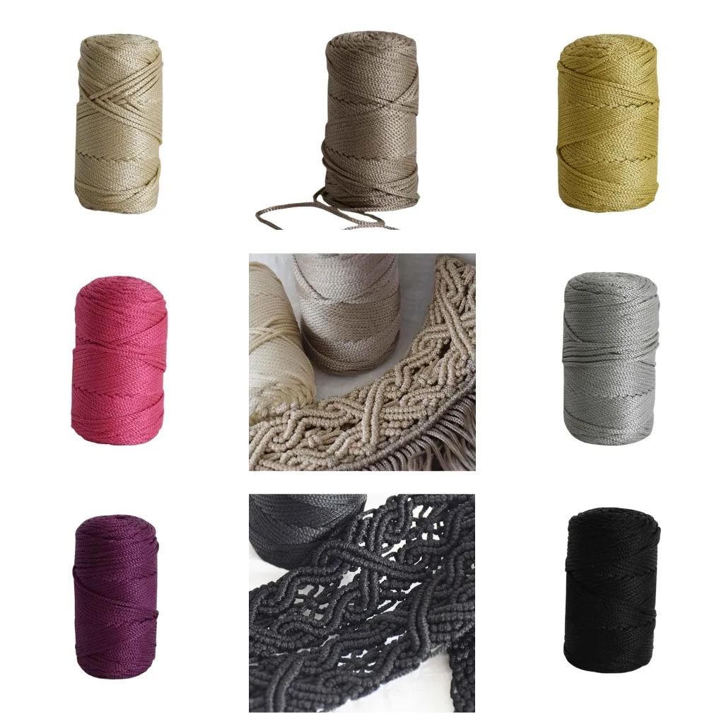 Colores de Hilo Macramé Glam 3mm de Fruto Samore
