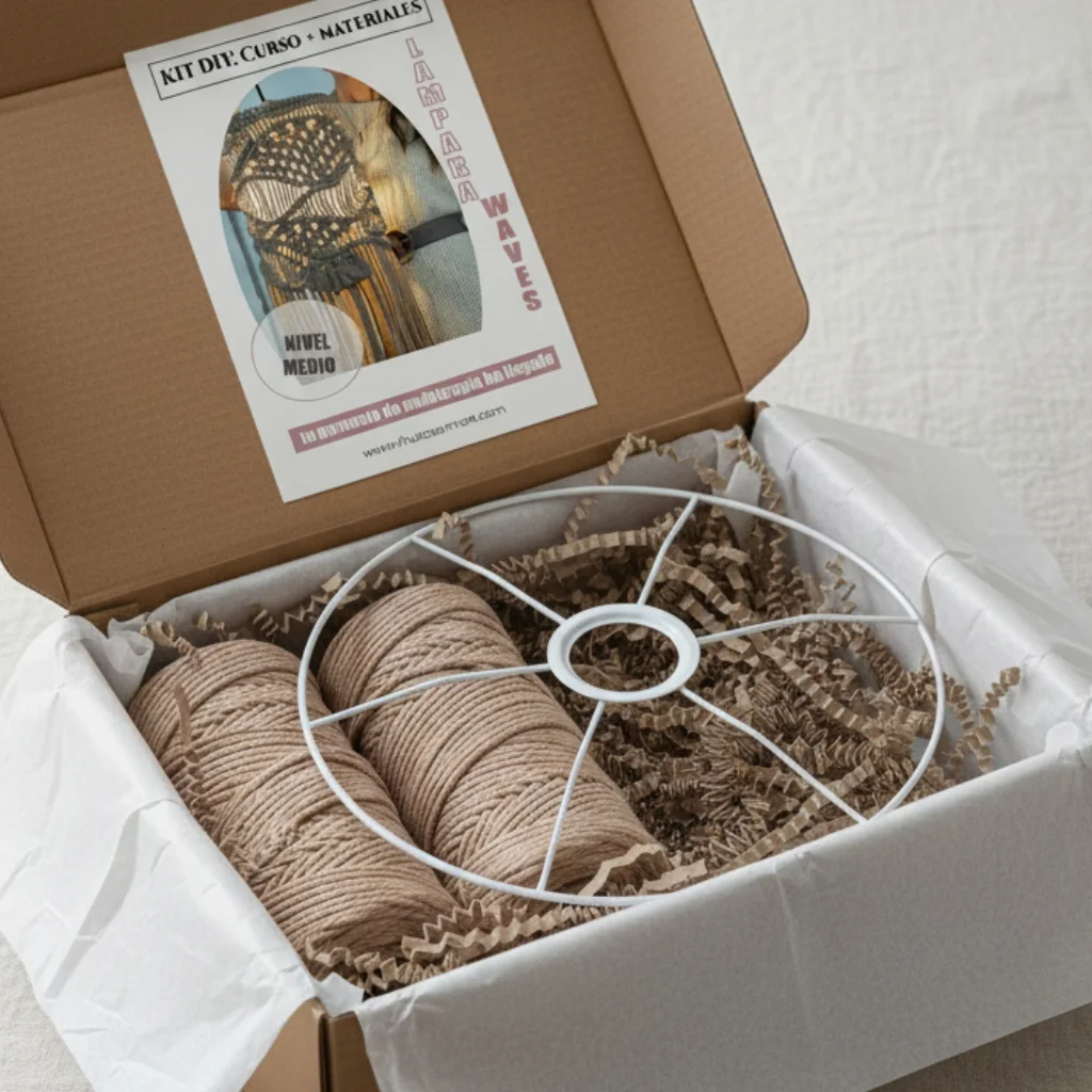 Kit DIY macrame - Lampara Waves - Fruto Samore®