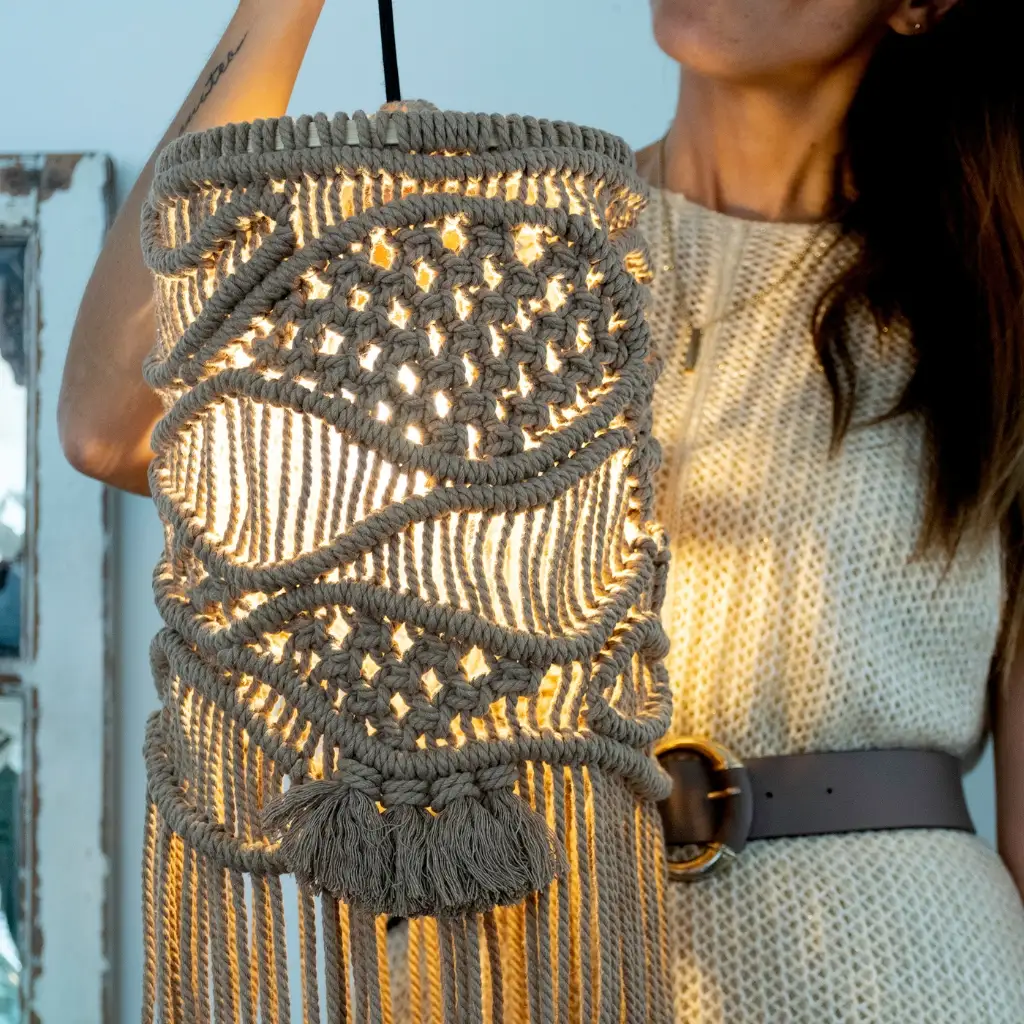 Lampara macramé - Fruto Samore®
