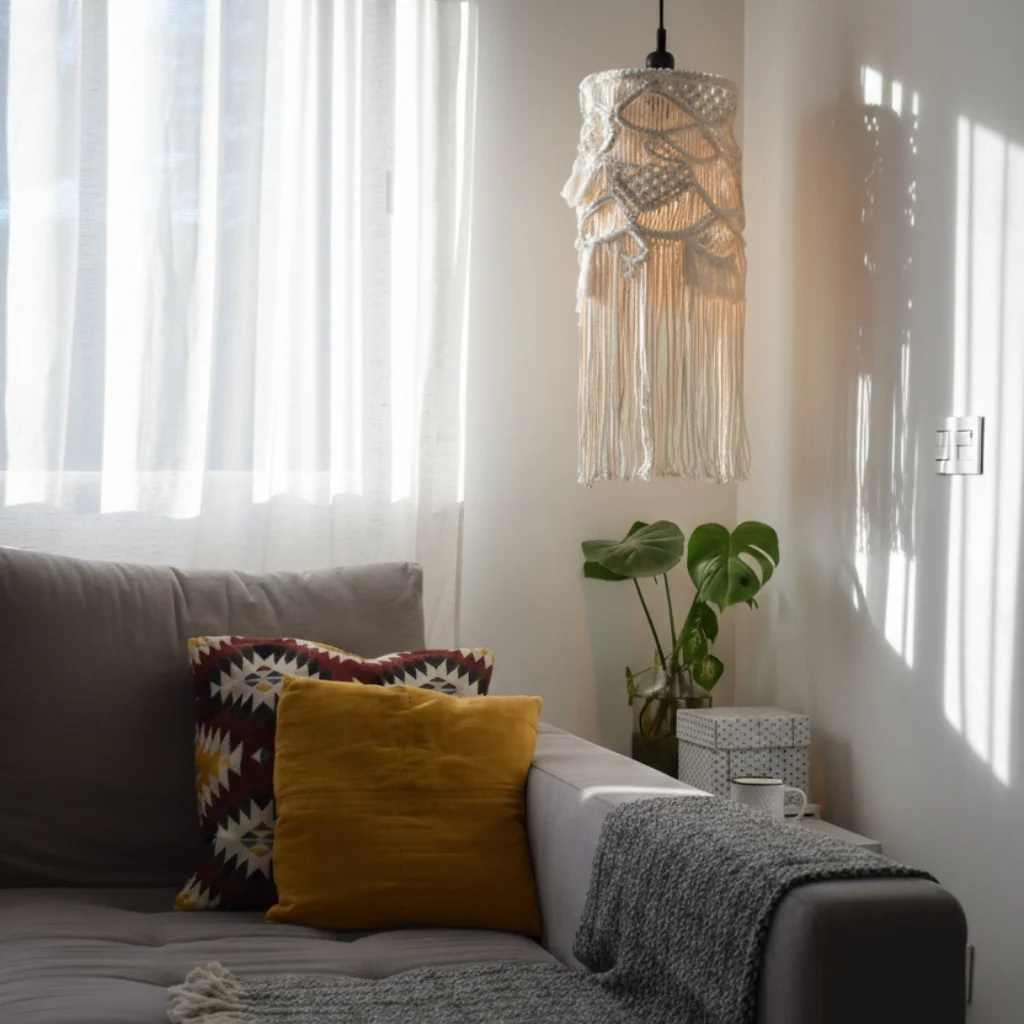Crea tu lampara rincon lectura - Macrame DIY - Fruto Samore®