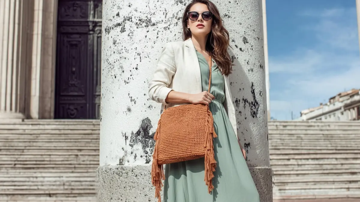 Curso macramé principiantes Bolso Fringes Fruto Samore®