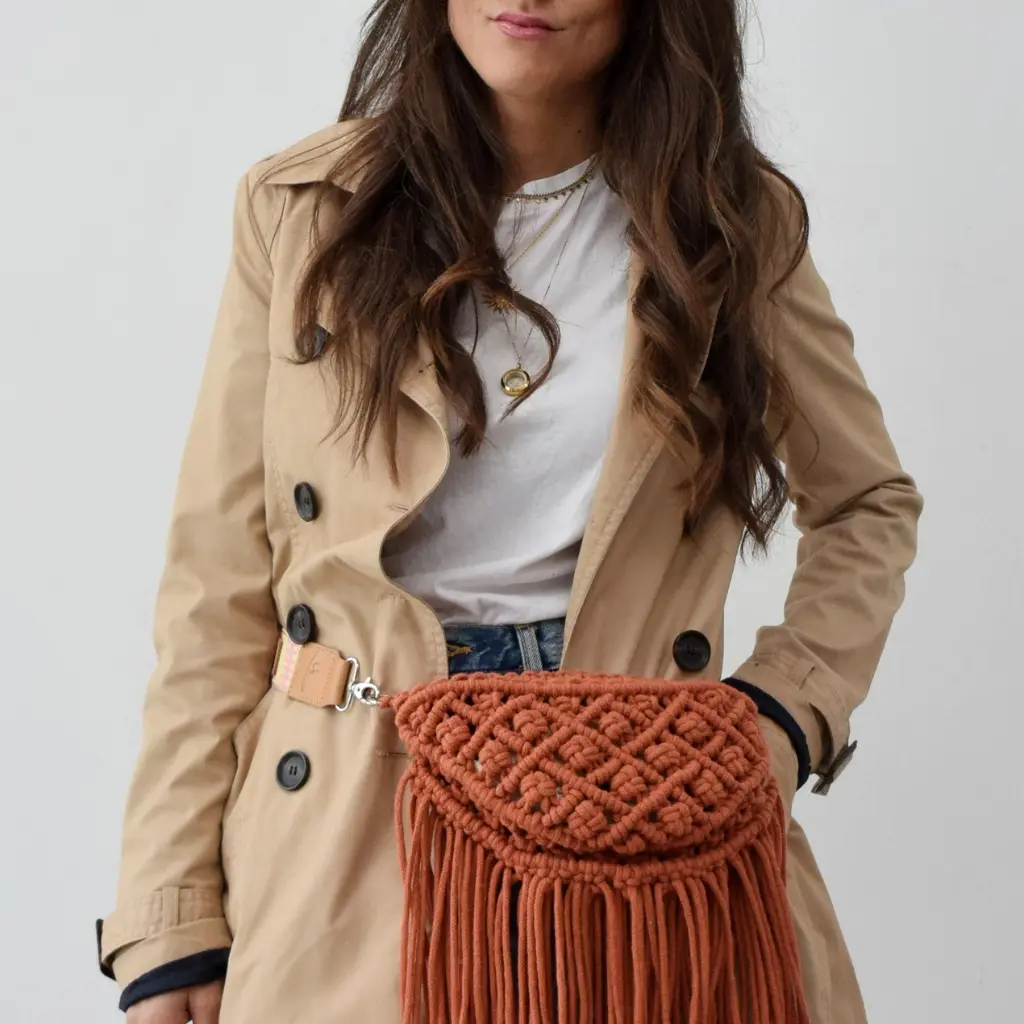 Kit macramé Riñonera Olivia otoño - Fruto Samore®