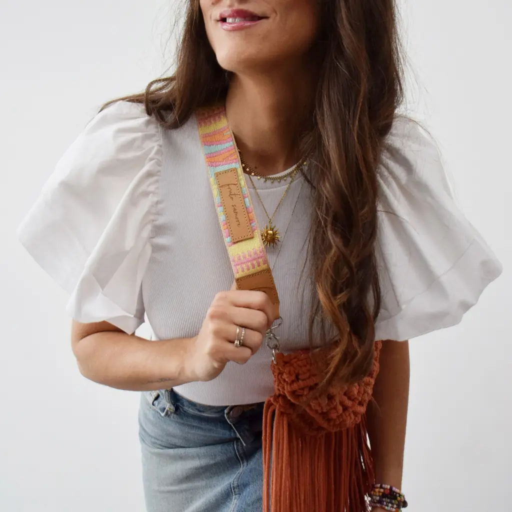 Kit macramé mdoerno Riñonera Olivia - Fruto Samore®