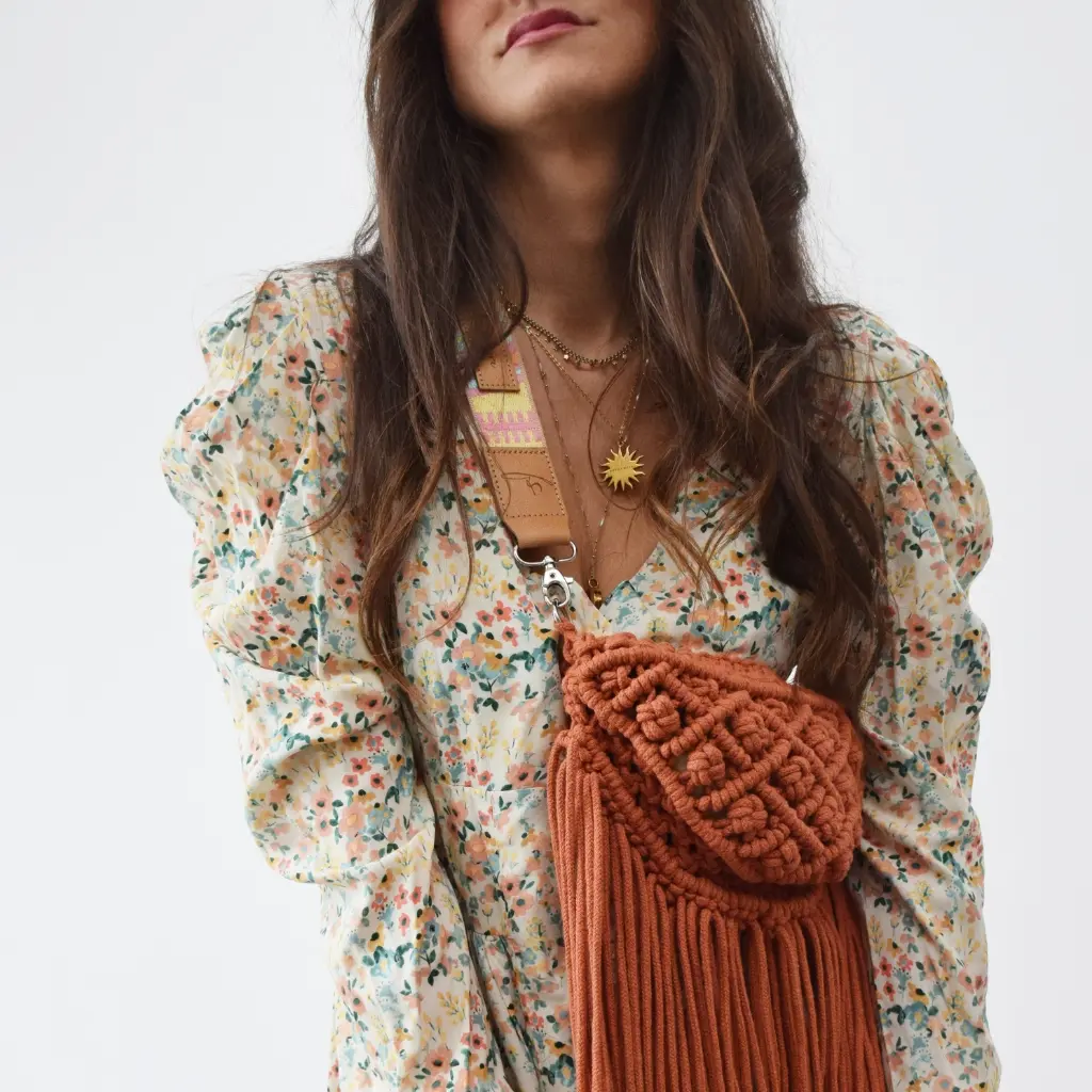 Kit moda primavera macramé Riñonera Olivia - Fruto Samore®