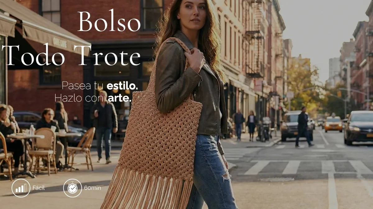 Curso Macrame Moderno Bolso macramé Todo Trote Fruto Samore