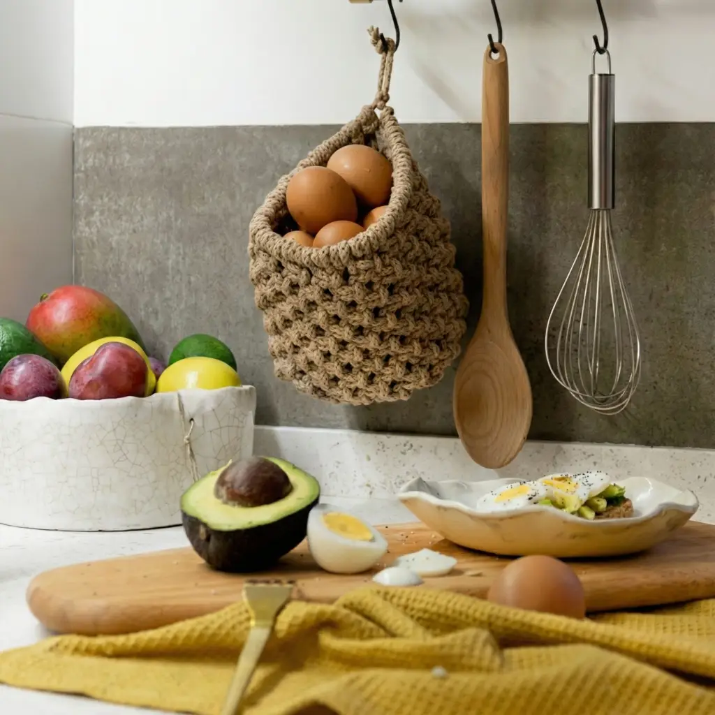 Kit Macrame Cesto Mariona Fruto Samore