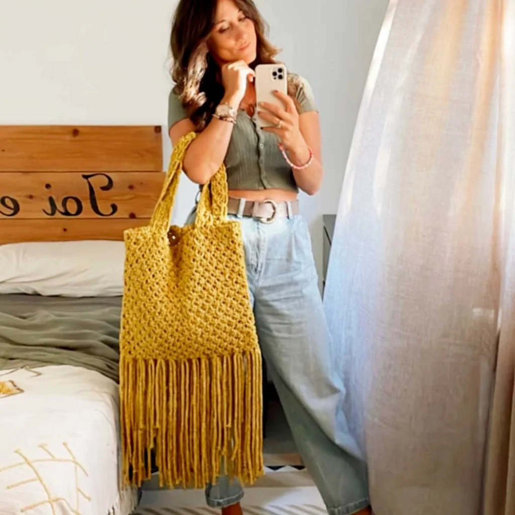 Kit Macrame DIY Bolso Todo Trote Fruto Samore