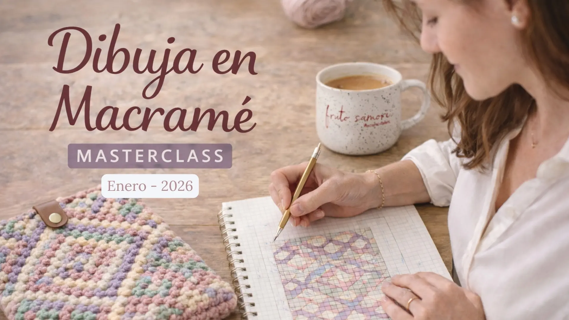 Masterclass dibujasr en macrame Fruto Samore