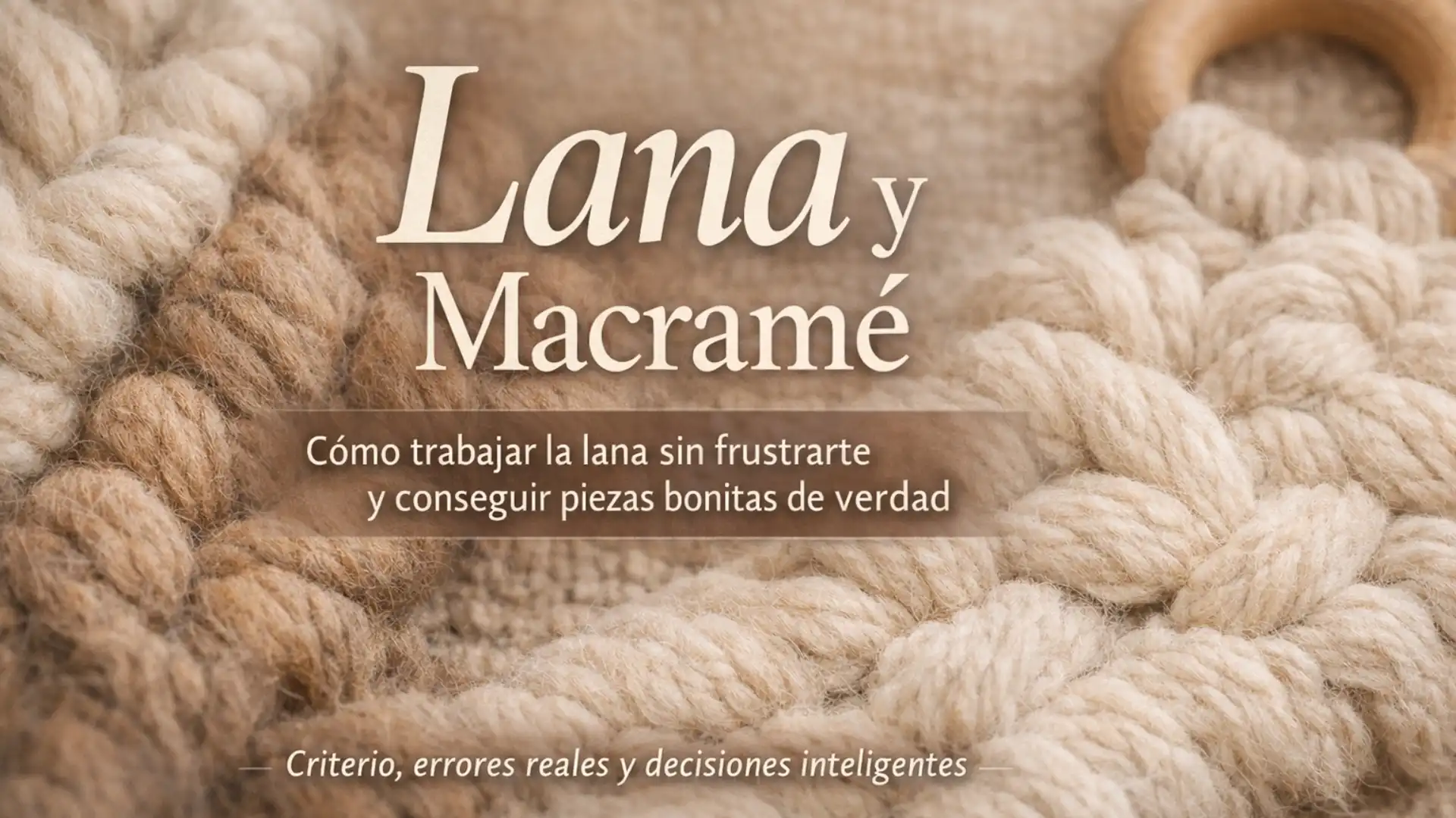 Masterclass Lana y Macrame Fruto Samore