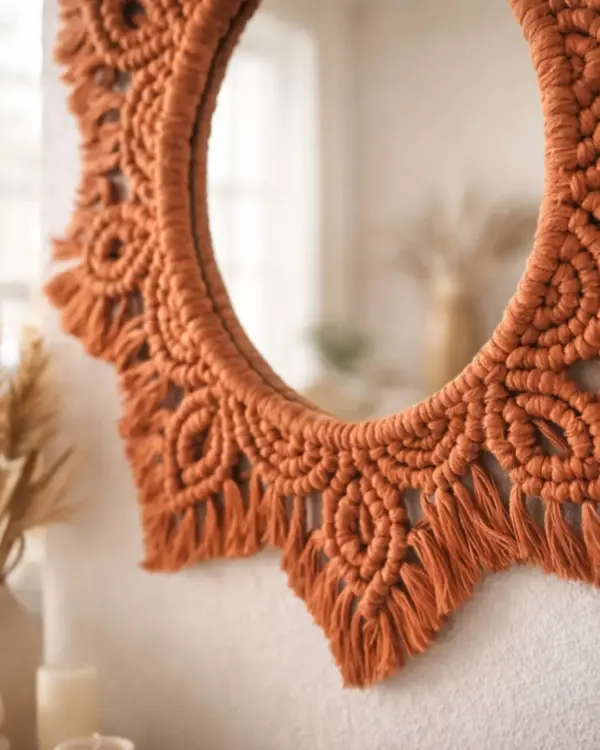 Taller presencial DIY macrame Espejo