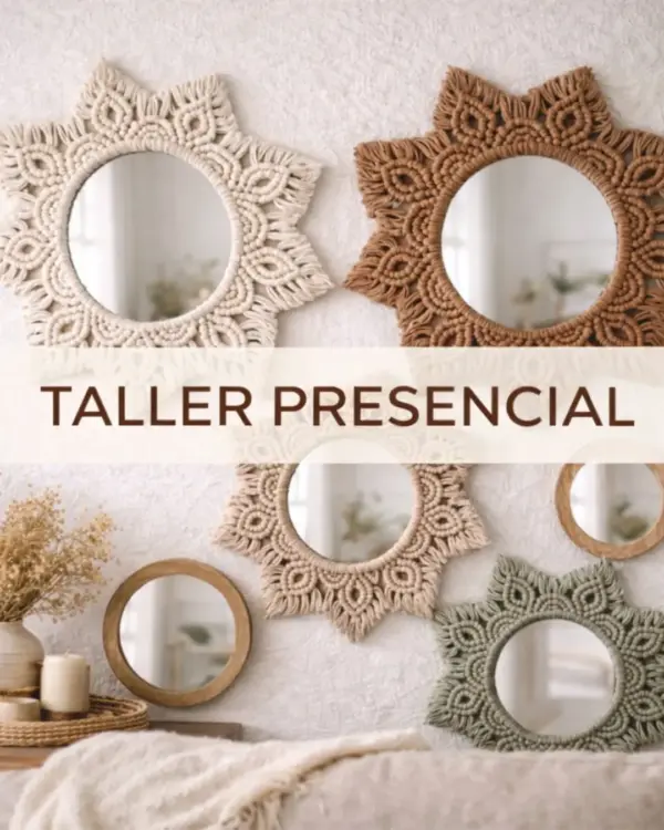 Taller presencial macrame Espejo