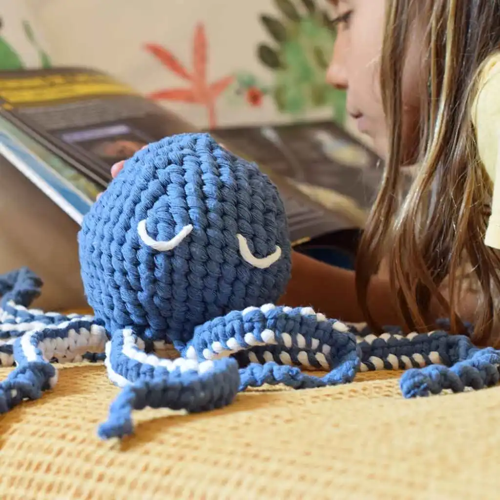 Kit macrame DIY Pulpo macragurumi