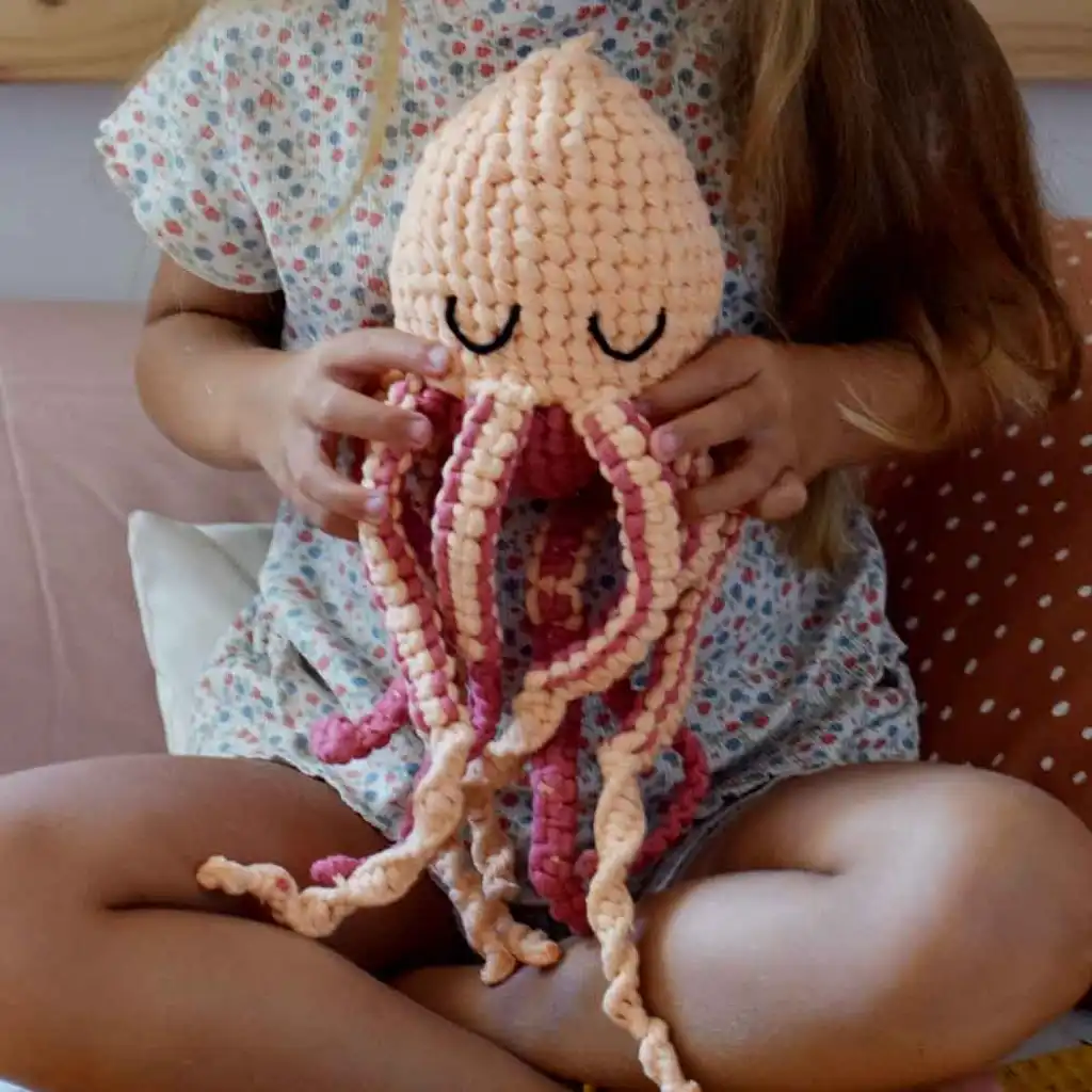 Kit macrame Pulpo Macragurumi DIY