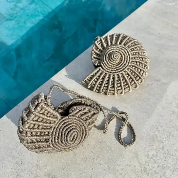 Kit aprender macrame Bolso Caracola